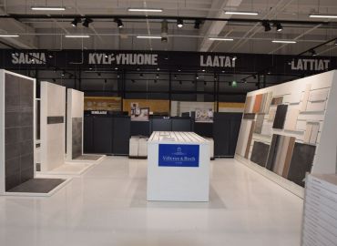 STARK tuo Habitareen Villeroy & Bochin keraamiset laatat ja Domestic kylpyhuone ja keittiökalusteet